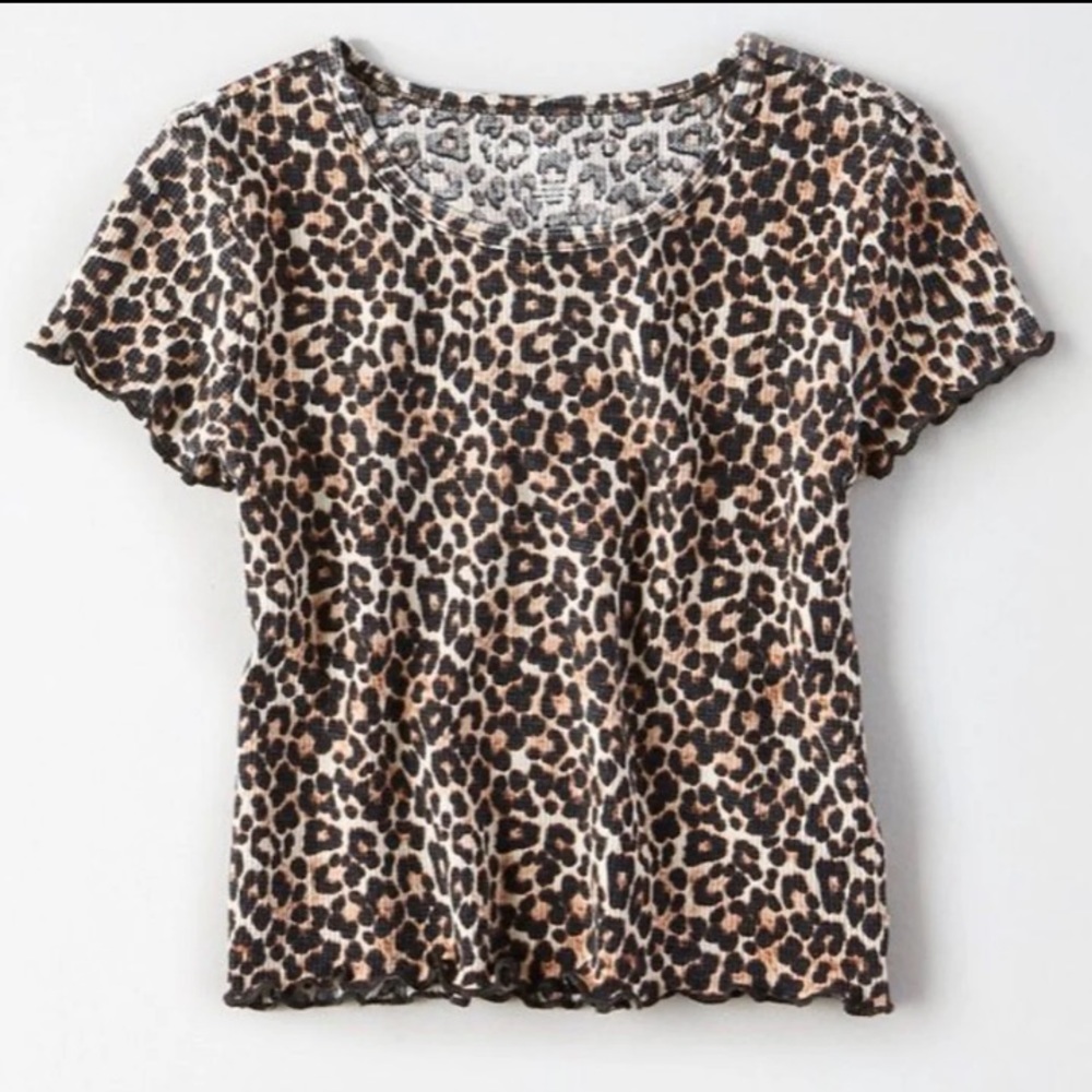 Cheetah Print AEO top